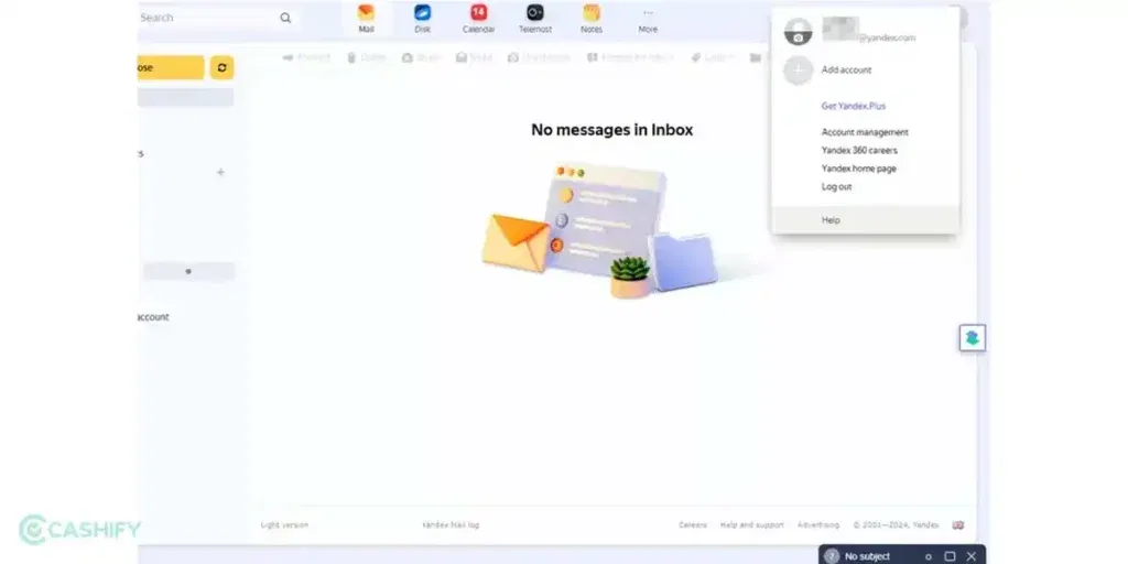 Yandex email step - 4