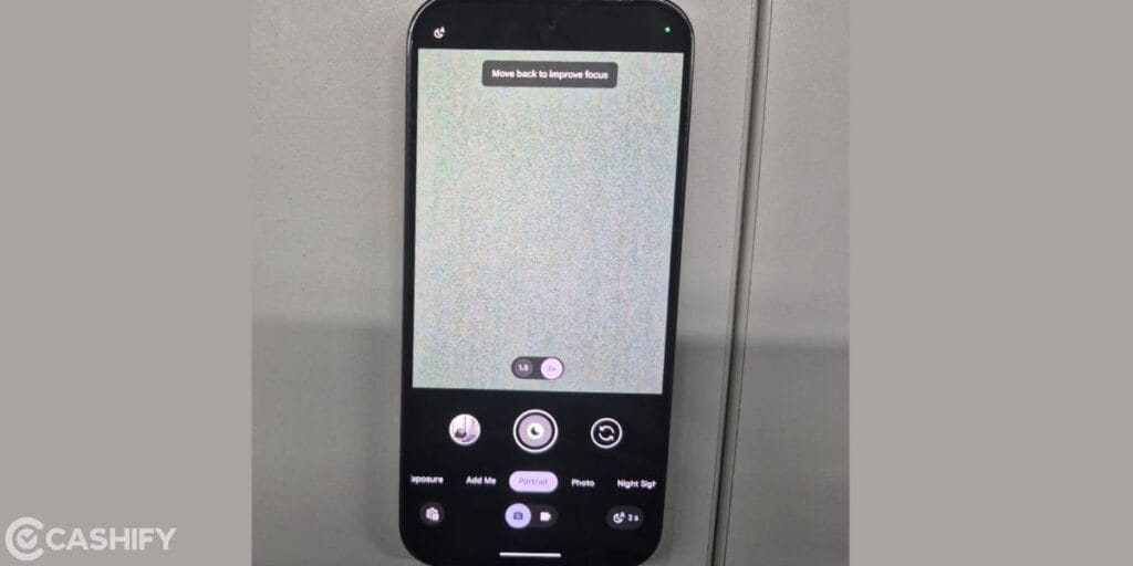 Google Pixel 10a camera UI