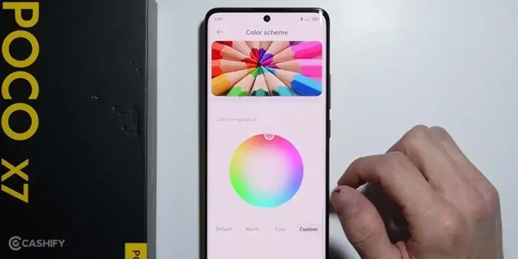 screen burn mark on POCO X7