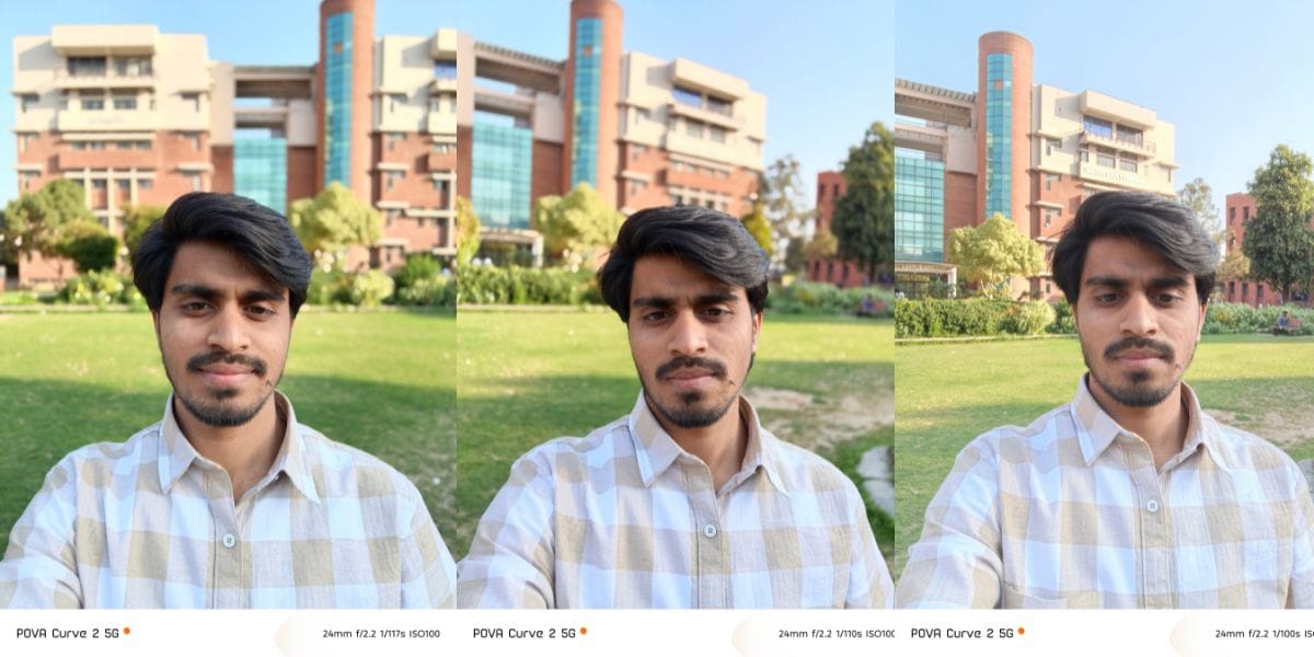 Tecno Pova Curve 2 front camera sample