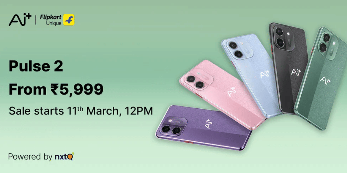 Ai+ Pulse 2 Launched in India: 6000mAh Battery & Android 16 Under Rs 7000