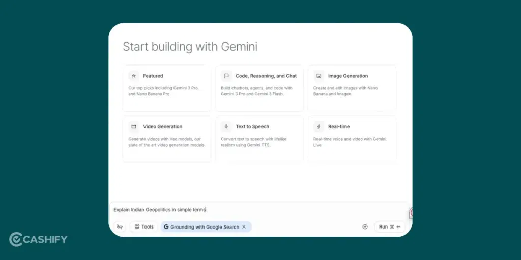 Step to create a new prompt in Google AI Studio for free AI experiments