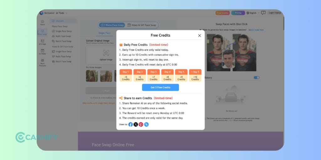 Remaker AI Face Swap pricing