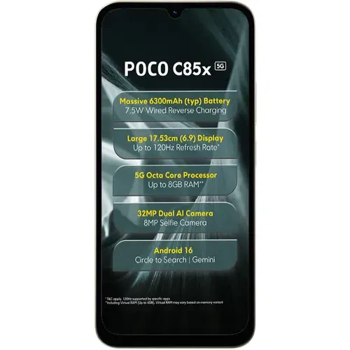 POCO C85x 5G Front