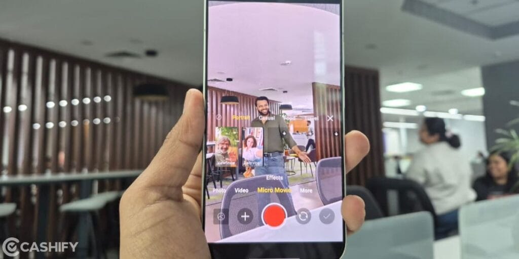 Vivo X300 micro video mode settings UI