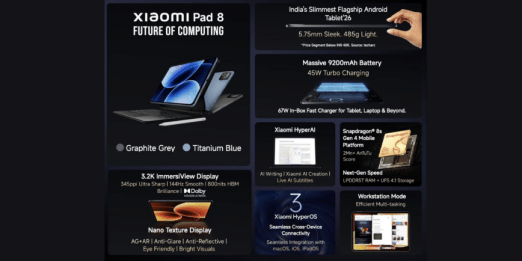 Xiaomi Pad 8 Launch Offers