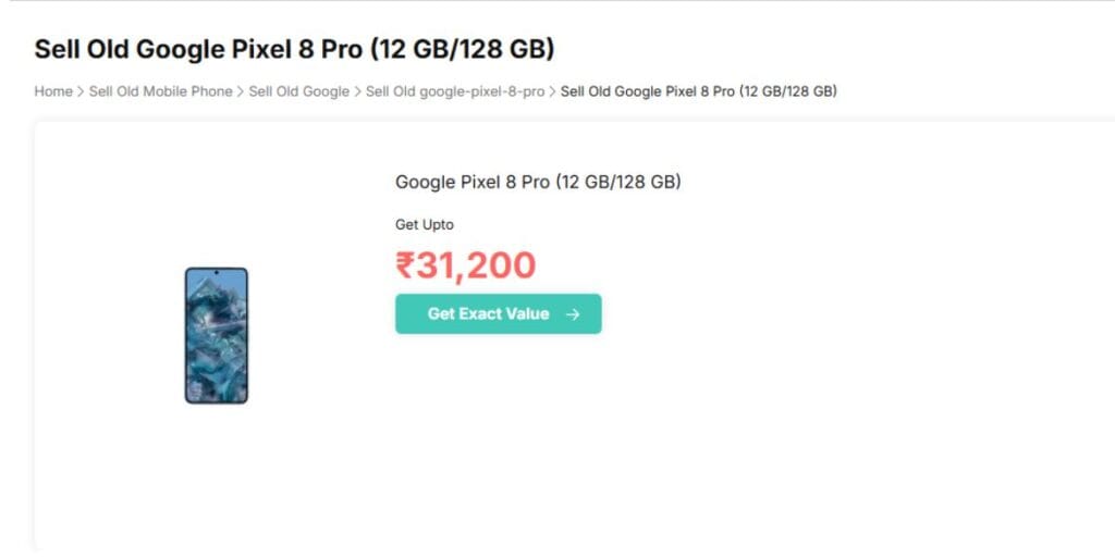 sell pixel 8 pro on cashify