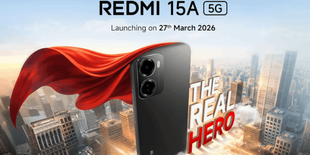 Redmi 15A will arrive in India on March 27