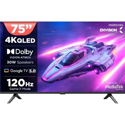 Motorola EnvisionX 75UHDGQMWSTQ 75 inch (190 cm) QLED 4K Front