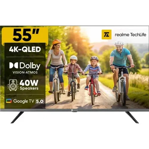 Realme TechLife 55UHDGQRDDVQ 55 inch (139 cm) QLED 4K Front