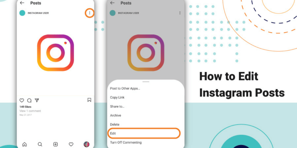 Check how to edit Instagram posts