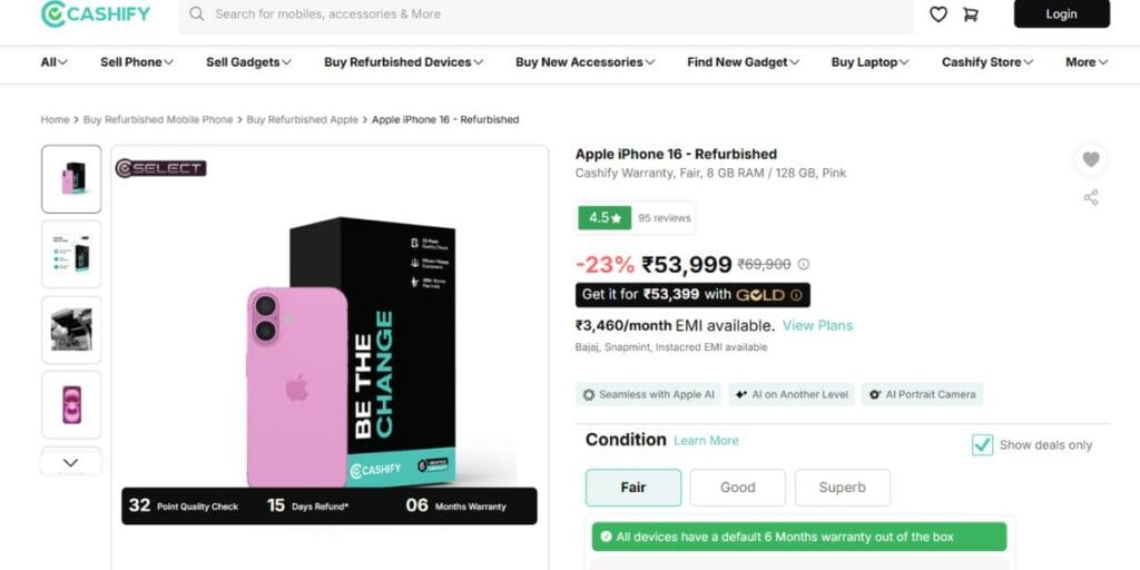 iphone 16 price on cashify