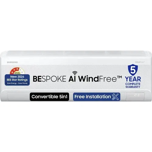 Samsung Bespoke WindFree AR60H18D1LW 1.5 Ton 3 Star Inverter Split AC Front