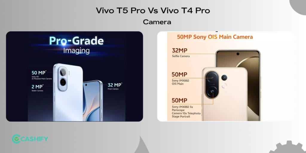 VivoT5 Pro vs Vivo T4 Pro camera