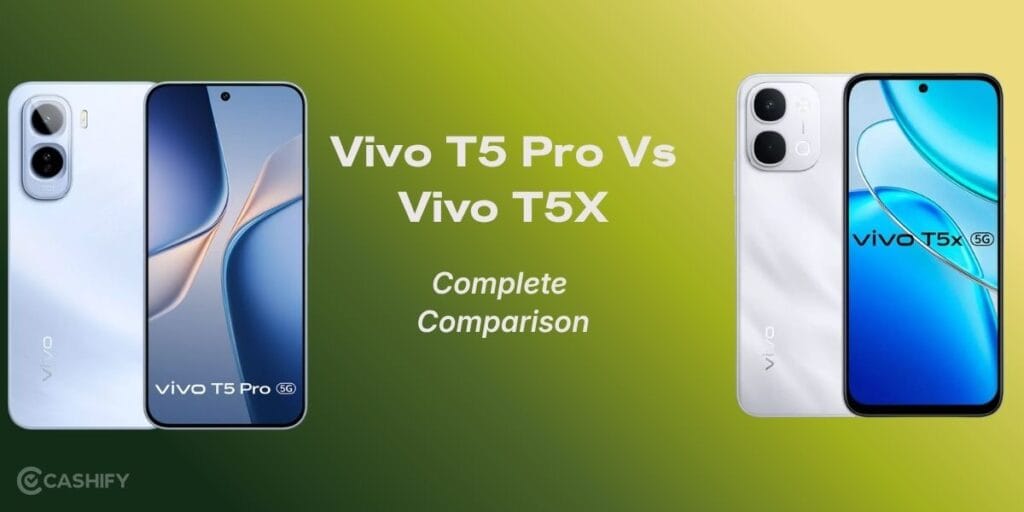 vivo t5 pro vs vivo t5x xomparison