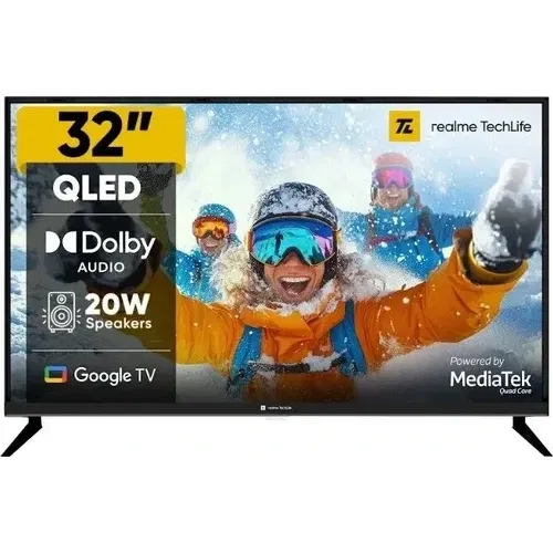 Realme TechLife 32HDGQRGSAQ 32 inch (81 cm) HD Ready Smart QLED Front
