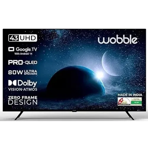 Wobble X WB43QDXGU2875T24 4K 43 inch (109 cm) QLED 4K Front