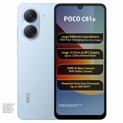 POCO C81X Front And Back