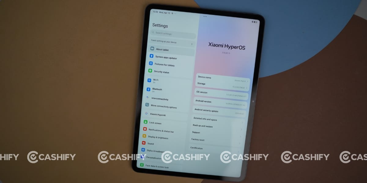 Xiaomi Pad 8 software