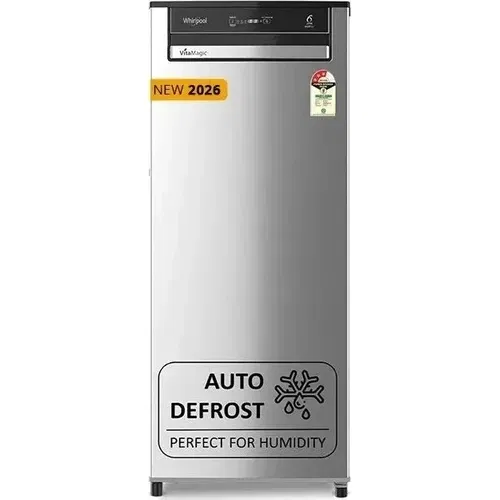 Whirlpool 215 VMPRO PRM 3S Radiant Steel-Y 192 Ltr 3 Star Single Door Front