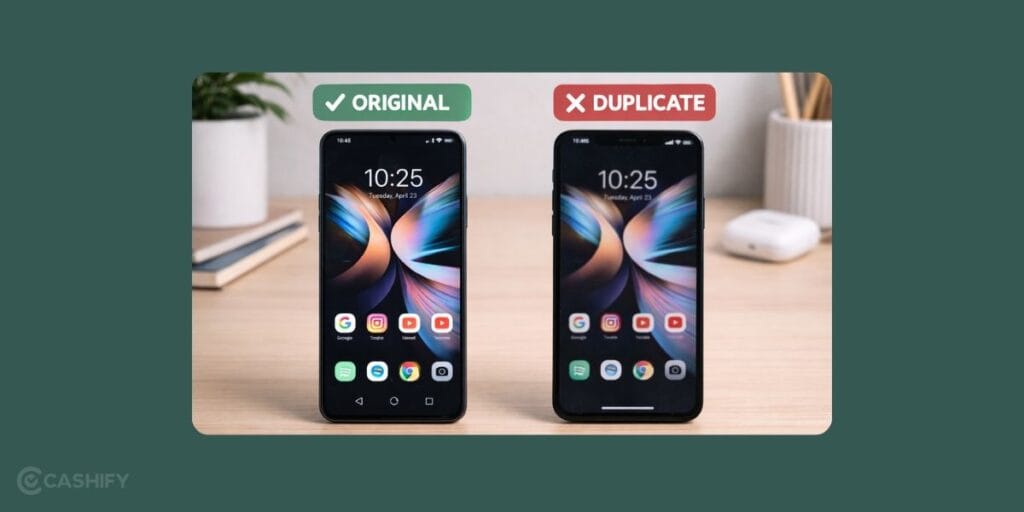 Original Screen Vs Fake Screen