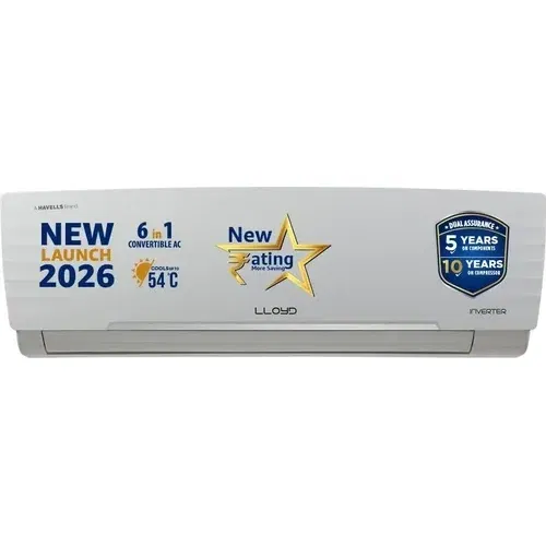 Lloyd GLS18I5AGGGW 1.5 Ton 5 Star Inverter Split AC Front