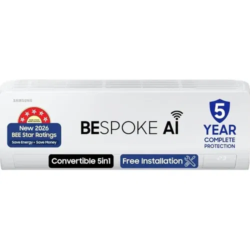 Samsung Bespoke AR50H12D1ZH 1 Ton 5 Star Inverter Split AC Front