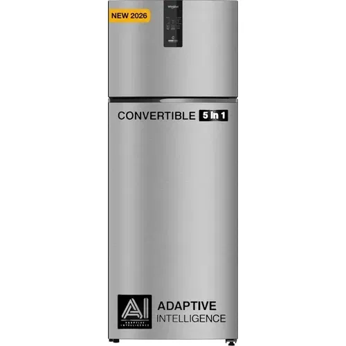Whirlpool IF INV CNV 515 Alpha Steel-Y 467 Ltr 2 Star Double Door Front