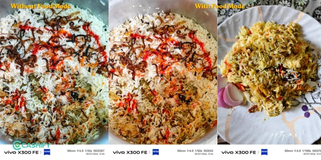 Vivo X300 FE food shot