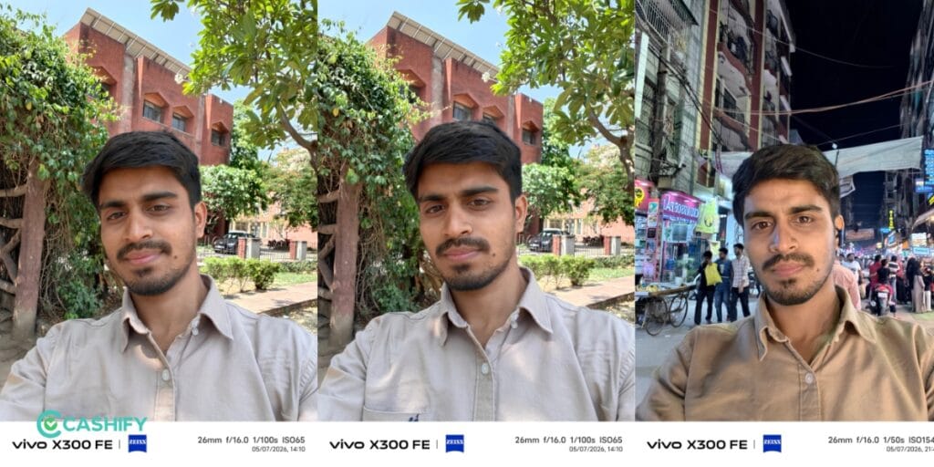 Vivo X300 FE front camera