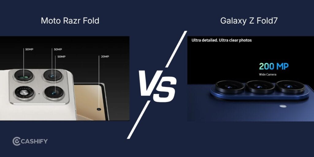 moto razr fold vs samsung galaxy fold7 camera