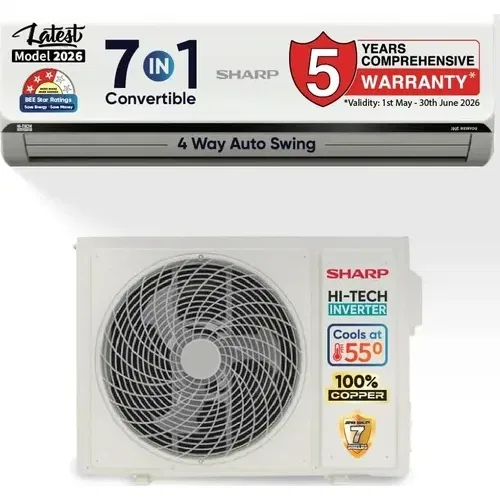 Sharp AH-SI24V3B-SCN 2 Ton 3 Star Inverter Split AC Front