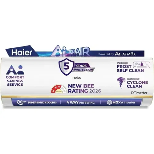 Haier HSA19KHD-GAI3NB-I 1.5 Ton 3 Star Inverter Split AC Front
