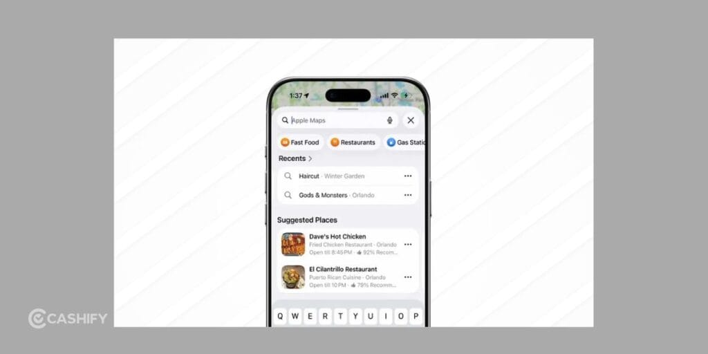 Smarter Apple Maps Suggestions