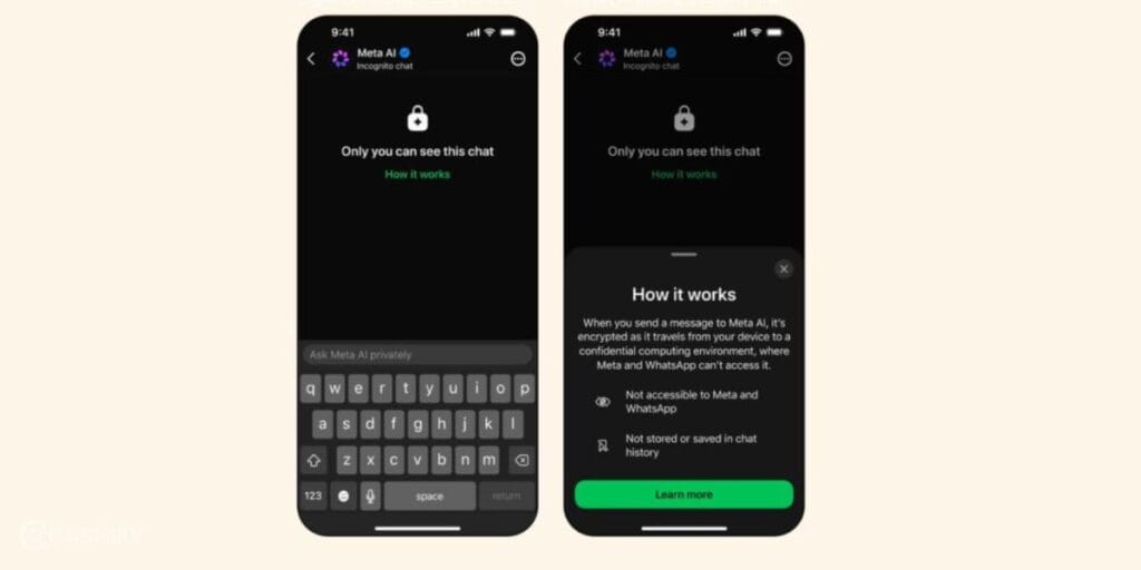 incognito chat in whatsapp