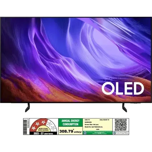Samsung Vision AI QA77S85HAELXL 77 inch (195 cm) Ultra HD 4K Smart OLED Front