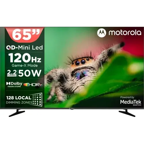 Motorola 65UHDGMMWBIQ 65 inch (165 cm) Ultra HD 4K Smart QD-Mini LED Front