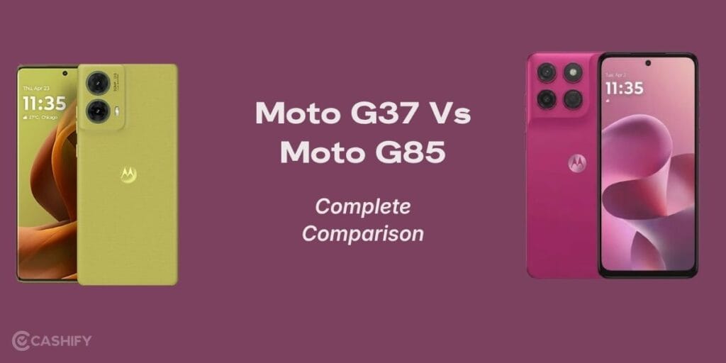 Moto G37 vs Moto G85