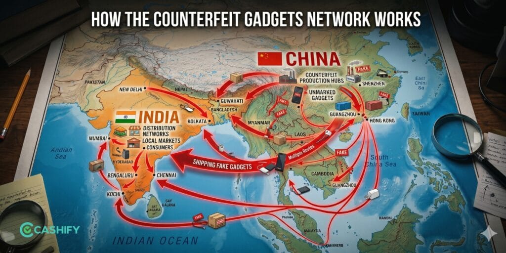How The Counterfeit Gadgets Network Works