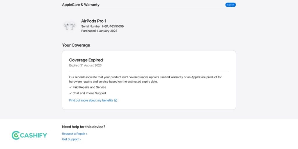AirPods Pro Warranty