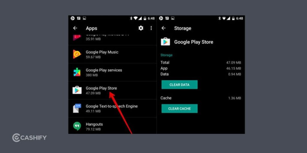 Clear Play Store Data