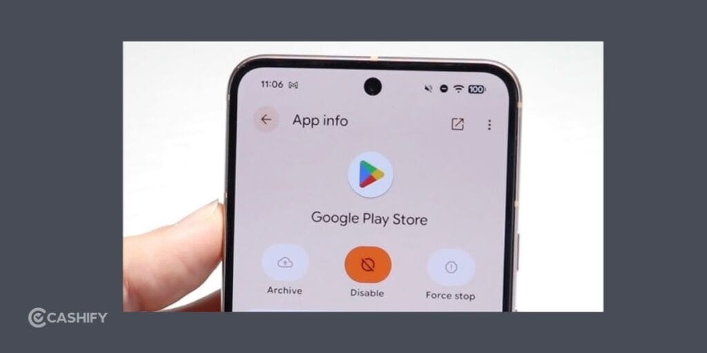 Force Stop the Play Store