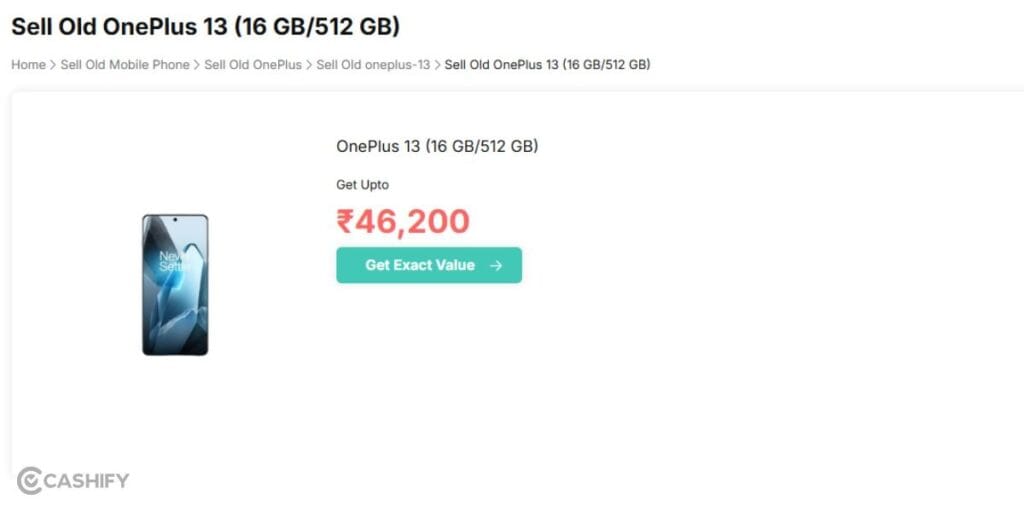 sell oneplus phone on cashify