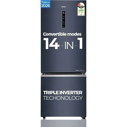 Haier HEB-362GBA-P 355 Ltr 2 Star Double Door Front