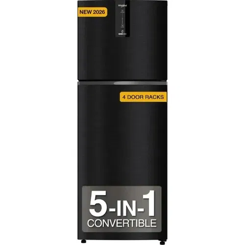 Whirlpool IF INV 355 Omega Black Conv-Y 308 Ltr 3 Star Double Door Front