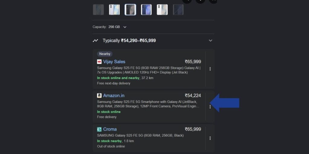 samsung s25 fe price cut on amazon