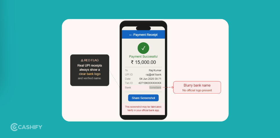fake upi screenshot scams