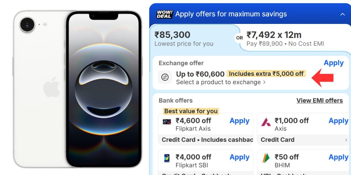 Apple iPhone 16e Gets 60,000 Off In Exchange Sale: Know How To Get This Deal