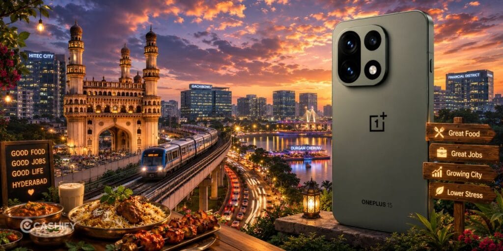 If indian cities were smartphones, Hyderabad: OnePlus 15
