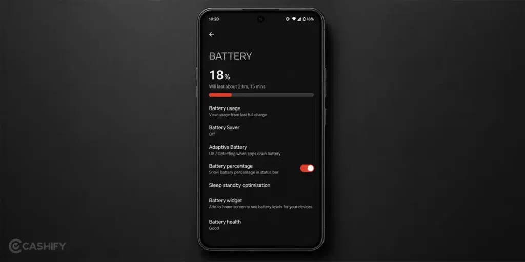 CMF by Nothing Phone 1 battery draining fast